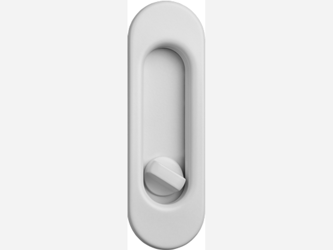 Лодочка для раздвижной двери с заверткой белый