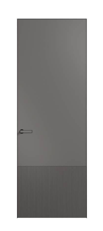 Межкомнатная дверь Вельвет 8202 Матовый классический серый. Цена 66569  | Volhovec