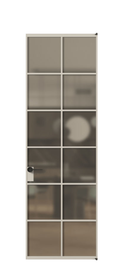 Алюминиевая дверь АЛПЛ040.05 Алюминий светло-бежевый Сатинированное бронзовое стекло, триплекс. Без короба АСБЖ Цена 123295 Стоимость комплекта двери включает: 1. Полотно (600/650/700/750/800/850/900/950*2000-2400 мм).
2. Короб
3. Комплект фурнитуры (2 торцевые петли и магнитный замок с ответной планкой). Фабрика дверей Волховец 8 (800) 551 43 19 Алюминиевая дверь АЛПЛ040.05 Алюминий светло-бежевый Сатинированное бронзовое стекло, триплекс Цена 123295 | Volhovec