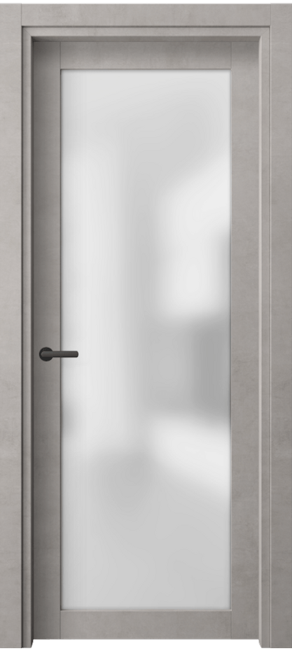 Межкомнатная дверь Нео 2102 Леон серебро Сатинированное стекло Цена 46399 ₽ | Volhovec