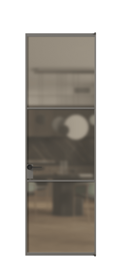 Алюминиевая дверь АЛПЛ040.03 Алюминий классический серый Сатинированное бронзовое стекло, триплекс. Без короба АКЛС Цена 119020 Стоимость комплекта двери включает: 1. Полотно (600/650/700/750/800/850/900/950*2000-2400 мм).
2. Короб
3. Комплект фурнитуры (2 торцевые петли и магнитный замок с ответной планкой). Фабрика дверей Волховец 8 (800) 551 43 19 Алюминиевая дверь АЛПЛ040.03 Алюминий классический серый Сатинированное бронзовое стекло, триплекс Цена 119020 | Volhovec