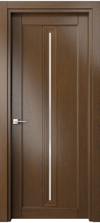 Межкомнатная дверь Эго 6123 Дуб королевский Сатинированное стекло Цена 130499 ₽ | Volhovec