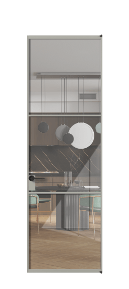 Алюминиевая дверь АЛПЛ040.03 Алюминий нейтральный серый Рефлективное прозрачное стекло "Стопсол", калёное. Без короба АНСР Цена 151770 Стоимость комплекта двери включает: 1. Полотно (600/650/700/750/800/850/900/950*2000-2400 мм).
2. Короб
3. Комплект фурнитуры (2 торцевые петли и магнитный замок с ответной планкой). Фабрика дверей Волховец 8 (800) 551 43 19 Алюминиевая дверь АЛПЛ040.03 Алюминий нейтральный серый Рефлективное прозрачное стекло "Стопсол", калёное Цена 151770 | Volhovec