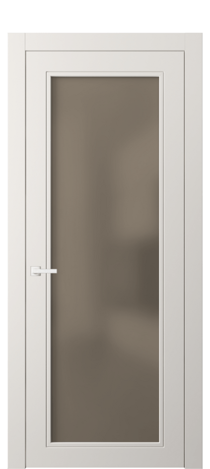 Дверь межкомнатная Нео Классик 8000 Матовый пудровый белый Сатинированное бронзовое стекло, триплекс Гладкий компланарный наличник МПБЛ Цена 60224 ₽ Наличники уже входят в базовый комплект. Фабрика дверей Волховец 8 (800) 551 43 19 Межкомнатная дверь Нео Классик 8000 Матовый пудровый белый Сатинированное бронзовое стекло, триплекс Цена 60224 ₽ | Volhovec