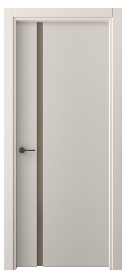 Межкомнатная дверь Фридом 4222 ПЭТ светло-серый Сатинированное бронзовое стекло, триплекс Цена 39599 ₽ | Volhovec