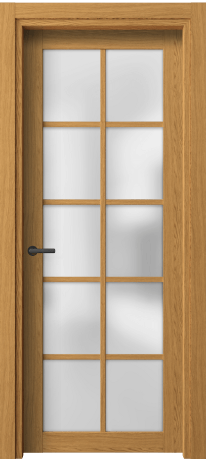 Межкомнатная дверь Нео 2106 Ванильный дуб Сатинированное стекло Цена 40399 ₽ | Volhovec