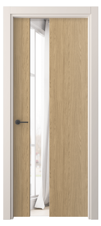 Межкомнатная дверь Фридом 4224 Жемчужный дуб Двустороннее зеркало, триплекс Цена 41999 ₽ | Volhovec