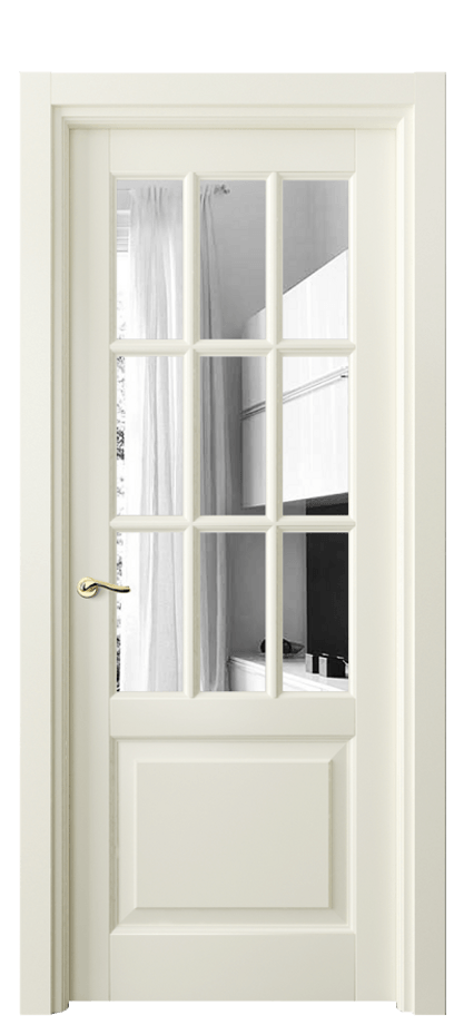 Межкомнатная дверь Лигнум 0748 Матовый молочно-белый Двустороннее зеркало, триплекс Цена 119999 ₽ | Volhovec