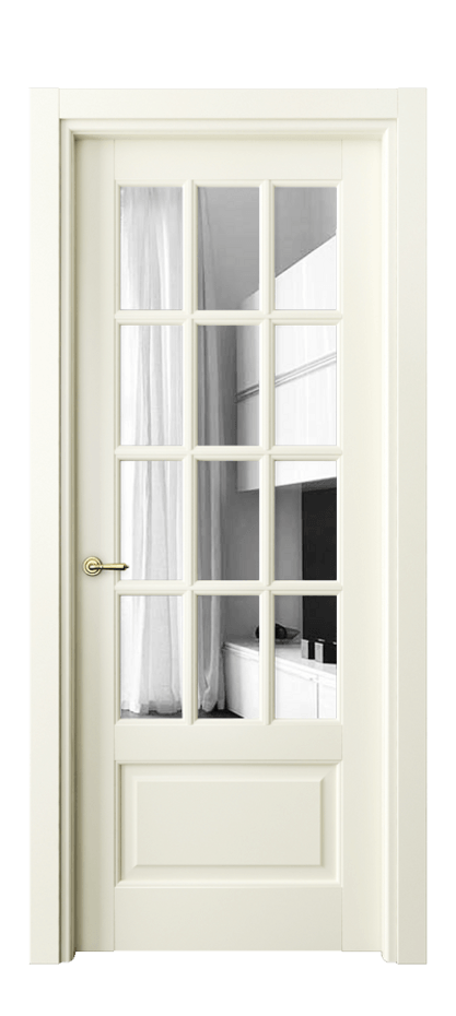 Межкомнатная дверь Toscana Grigliato 6313 Бук молочно-белый Двустороннее зеркало, триплекс Цена 117199 ₽ | Volhovec