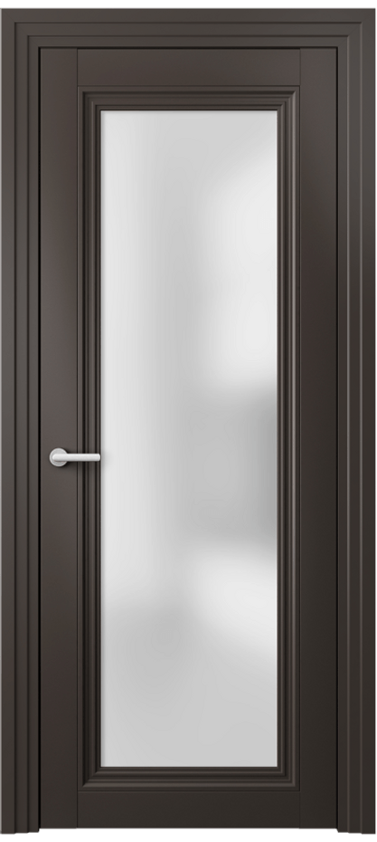 Дверь межкомнатная Центро 2502 Матовый антрацит Сатинированное стекло Каскадный наличник МАН Цена 62199 ₽ Наличники уже входят в базовый комплект. Фабрика дверей Волховец 8 (800) 551 43 19 Межкомнатная дверь Центро 2502 Матовый антрацит Сатинированное стекло Цена 62199 ₽ | Volhovec