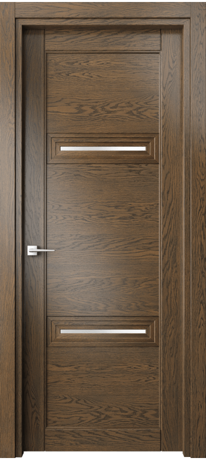 Межкомнатная дверь Эго 6113 Дуб серый Сатинированное стекло Цена 130499 ₽ | Volhovec