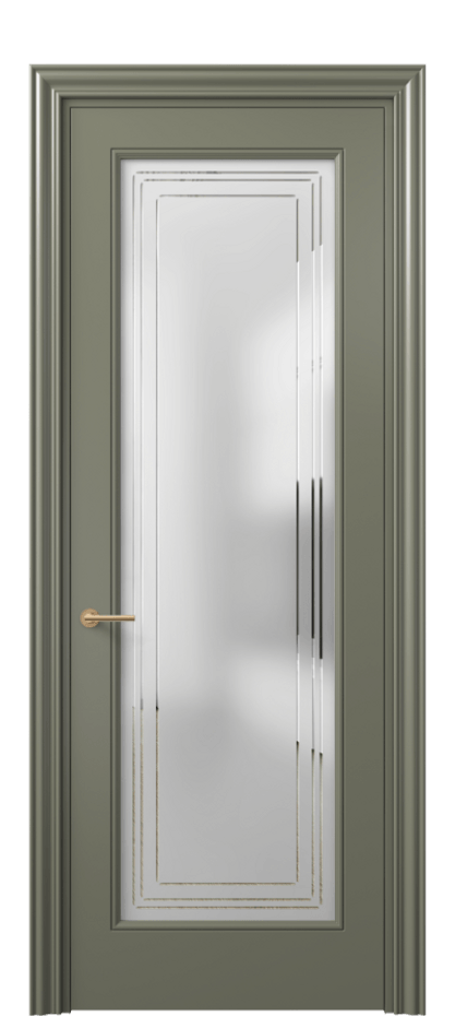 Дверь межкомнатная Маскот 8400 Матовый оливковый тёмный Сатинированное стекло с гравировкой "Грани", триплекс Фигурный наличник МОТ Цена 66824 ₽ Наличники уже входят в базовый комплект. Фабрика дверей Волховец 8 (800) 551 43 19 Межкомнатная дверь Маскот 8400 Матовый оливковый тёмный Сатинированное стекло с гравировкой "Грани", триплекс Цена 66824 ₽ | Volhovec