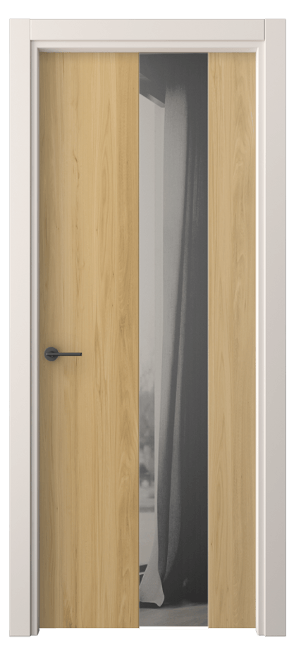 Межкомнатная дверь Фридом 4226 Солнечный вяз Двустороннее серое зеркало, триплекс Цена 34974 ₽ | Volhovec