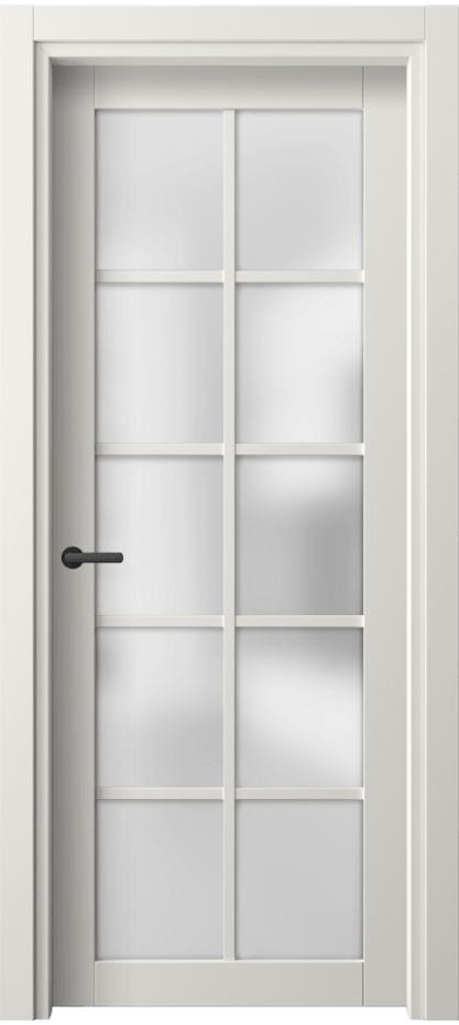 Межкомнатная дверь Нео 2106 ПЭТ белоснежный Сатинированное стекло Цена 30939 ₽ | Volhovec