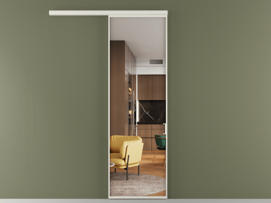 Перегородка Формато вдоль стены 1 створка АЛПР 040.01 Алюминий Белый Прозрачное стекло "Кристал Вижн", калёное. Скрытый короб БЕЛ Цена 119000 ₽ 1. Полотно (800/2100 мм)
2. Комплект установки раздвижной системы
3. Базовый комплект фурнитуры
4.Ручка Рондо. Фабрика дверей Волховец 8 (800) 551 43 19 Перегородка Формато вдоль стены 1 створка АЛПР 040.01 Алюминий Белый Прозрачное стекло "Кристал Вижн", калёное Цена 119000 ₽ | Volhovec