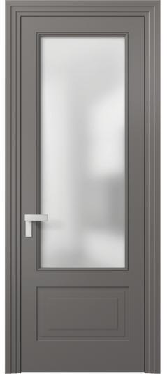 Межкомнатная дверь 8342 МКЛС Сатин. Цвет Матовый классический серый. Материал Гладкая эмаль. Коллекция Рокка. Фото. Дверь межкомнатная 8342 МКЛС Сатин. Цвет Матовый классический серый. Материал Гладкая эмаль. Коллекция Рокка. Картинка.