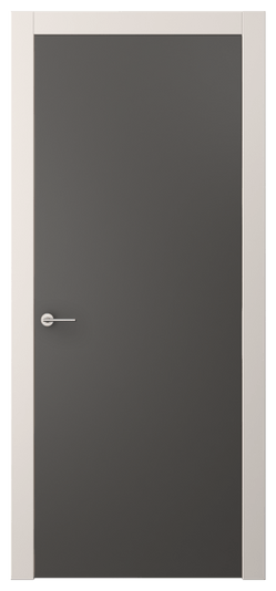 Дверь межкомнатная 0010 ПЭГФ. Цвет ПЭТ графитовый. Материал ПЭТ. Коллекция Фридом. Картинка.