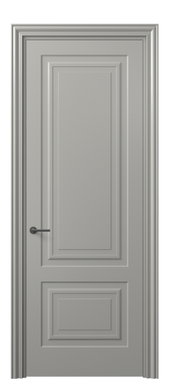 Дверь межкомнатная 8451 МНСР. Цвет Матовый нейтральный серый. Материал Гладкая эмаль. Коллекция Маскот. Картинка.