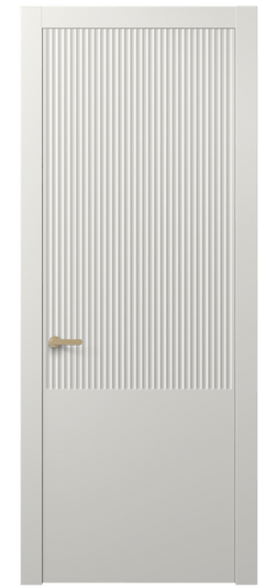 Дверь межкомнатная 8646 МСР . Цвет Матовый серый. Материал Гладкая эмаль. Коллекция Alba. Картинка.
