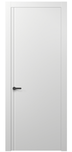 Дверь межкомнатная 8644 МБЛ . Цвет Матовый белоснежный. Материал Гладкая эмаль. Коллекция Alba. Картинка.