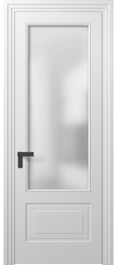 Межкомнатная дверь 8342 МБЛ Сатин. Цвет Матовый белоснежный. Материал Гладкая эмаль. Коллекция Рокка. Фото. Дверь межкомнатная 8342 МБЛ Сатин. Цвет Матовый белоснежный. Материал Гладкая эмаль. Коллекция Рокка. Картинка.