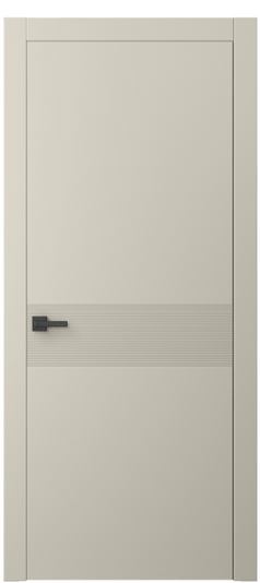 Дверь межкомнатная АКПП 8041 МБСР. Цвет Матовый бежево-серый. Материал Гладкая эмаль. Коллекция Linea. Картинка.