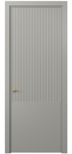 Дверь межкомнатная 8646 МНСР . Цвет Матовый нейтральный серый. Материал Гладкая эмаль. Коллекция Альба. Картинка.