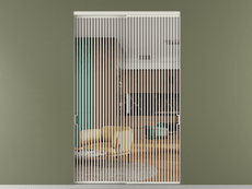 Перегородка Formato внутри проёма 2 створки