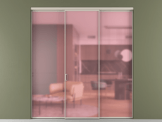 Перегородка Формато внутри проёма 3 створки