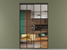 Перегородка Formato внутри проёма 2 створки