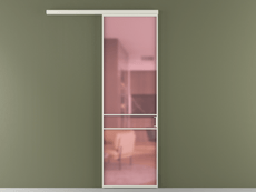 Перегородка Формато вдоль стены 1 створка