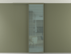 Перегородка Формато вдоль стены на потолок 1 створка