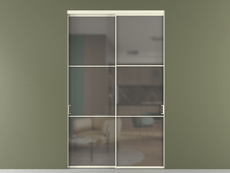 Перегородка Формато внутри проёма 2 створки