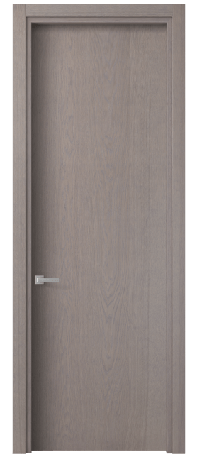 Дверь межкомнатная 0010 ДДМ. Цвет Дуб дымчатый. Материал Шпон ценных пород. Коллекция Планум. Картинка.