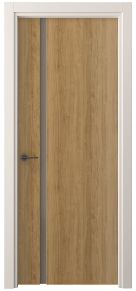Дверь межкомнатная 4222 ГОР БР САТ. Цвет Грецкий орех. Материал Ламинатин. Коллекция Фридом. Картинка.