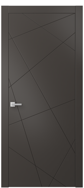 Дверь межкомнатная 8048 МАН. Цвет Матовый антрацит. Материал Гладкая эмаль. Коллекция Линия. Картинка.